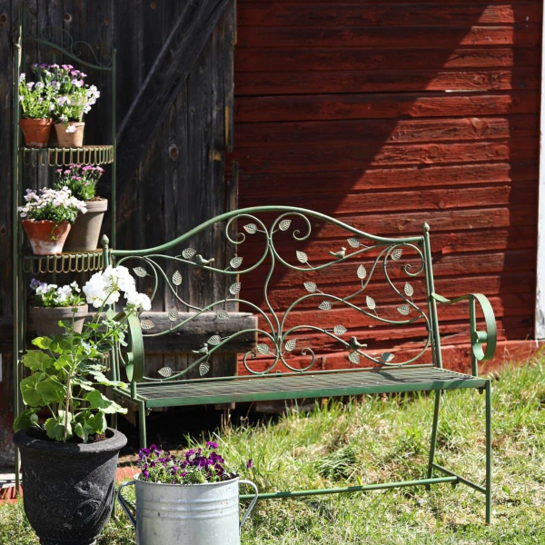 Smidessoffa i grönt fågeldekor - Bild 6