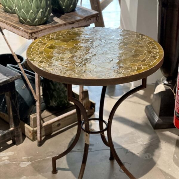 Mosaikbord Marrakech olivgult 60 cm