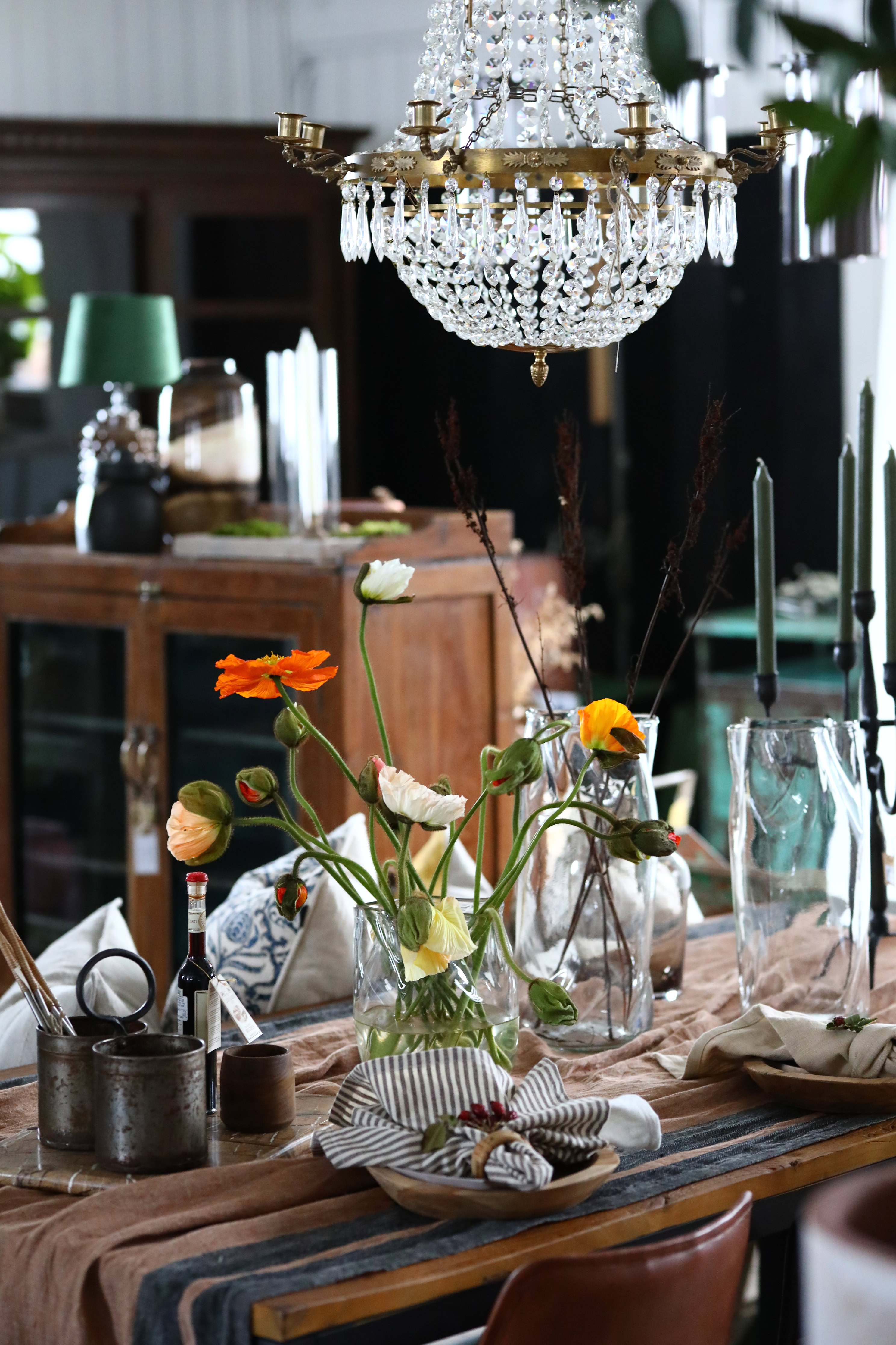 Handgjord kristallkrona åtta ljusarmar - Bild 3