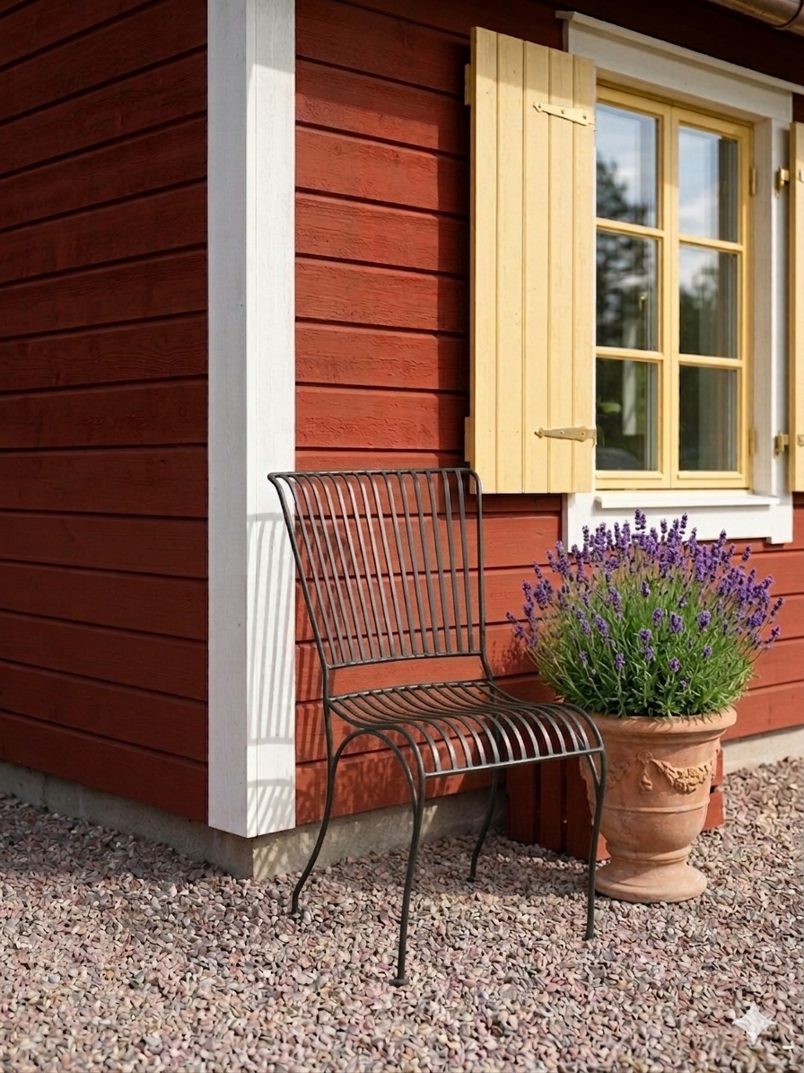 Järnstol / matstol i järn