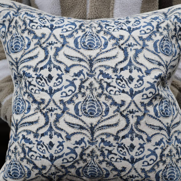 Kuddfodral linne Paisley - Bild 5