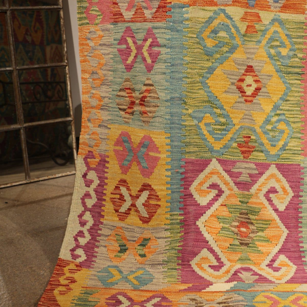 Unik handvävd kelim 202x297 cm - Bild 2