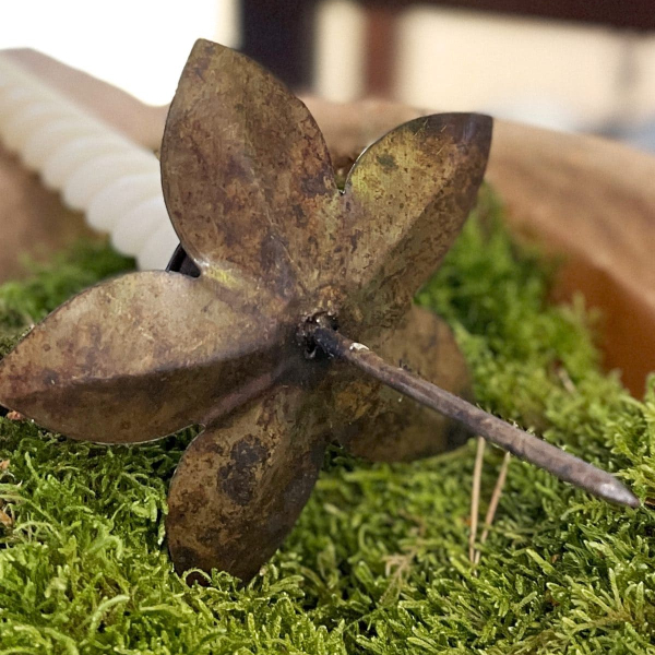 Ljushållare blomma stick / med spets manschett - Bild 2
