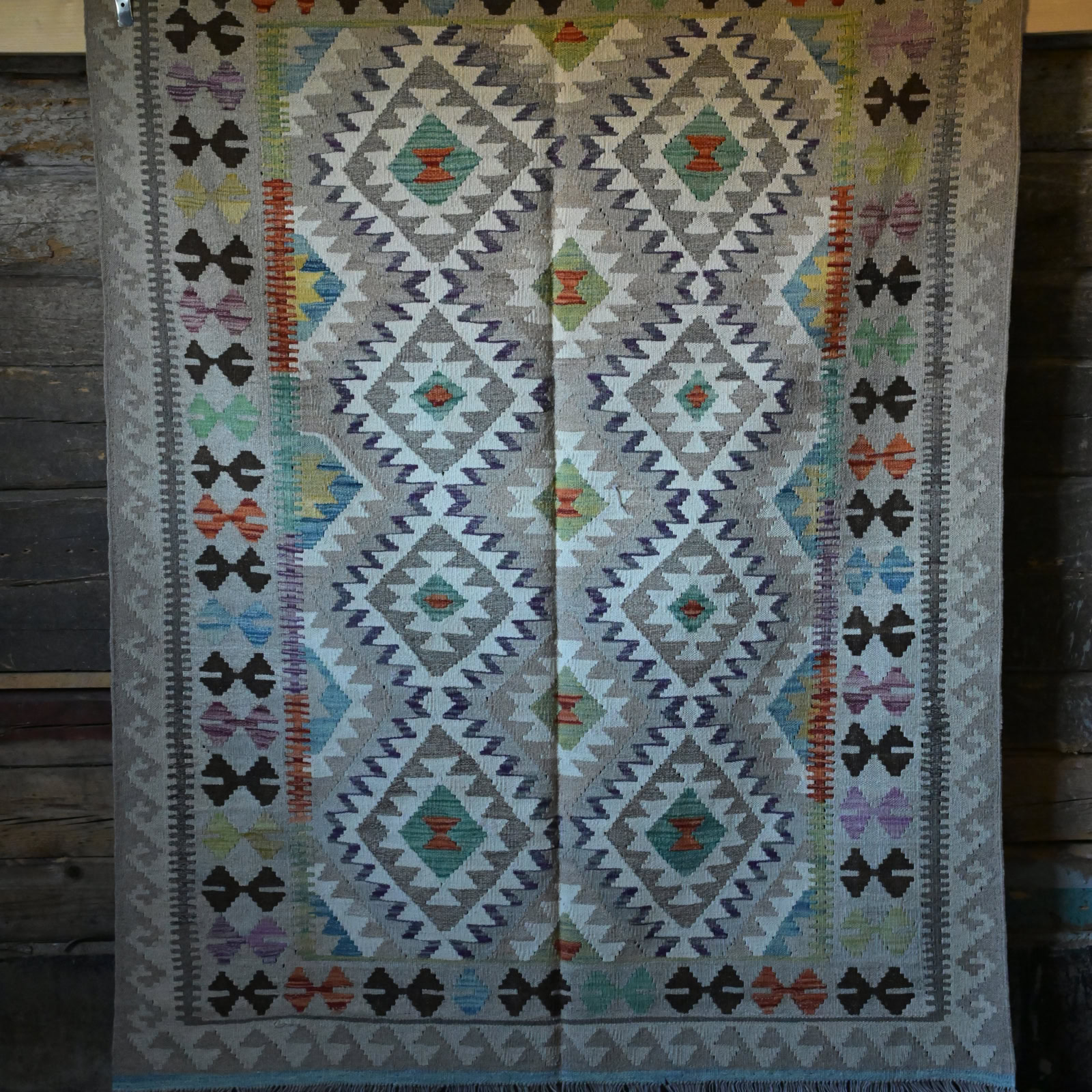 Unik handvävd kelim 158x210 cm