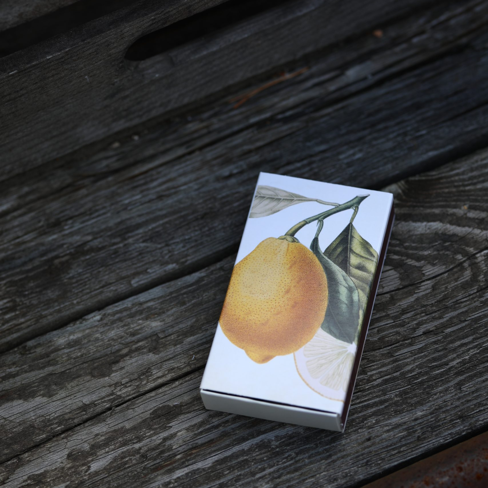 Tändsticksask citroner