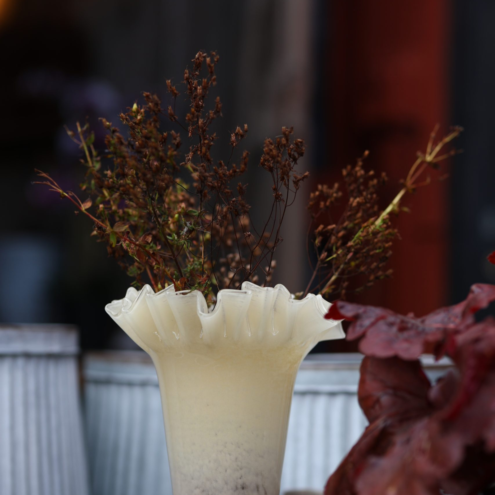 Glasvas Ballerina H22 cm vanilj