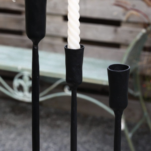 Ljusstake smide rak - Bild 2