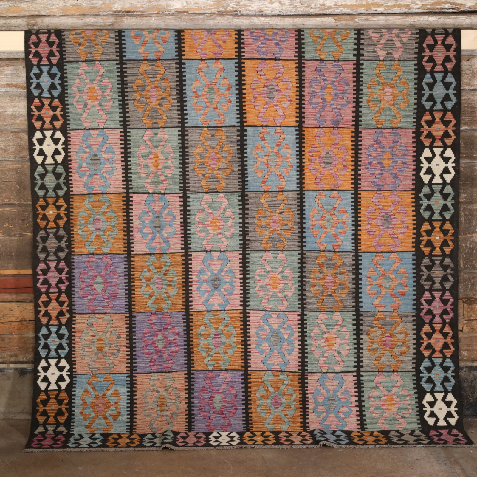 Unik handvävd kelim 215x285 cm