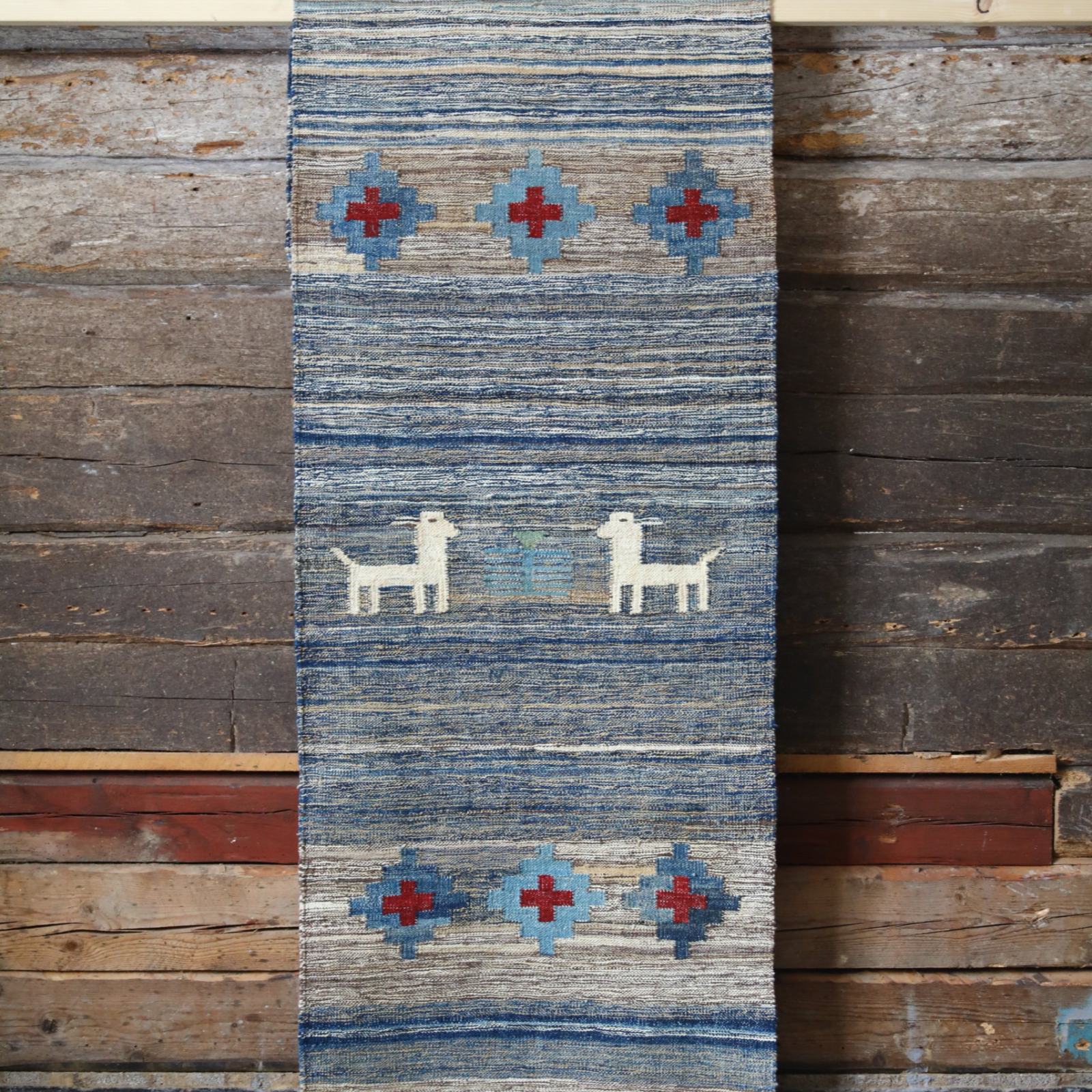 Unik handvävd kelim 71x225 cm