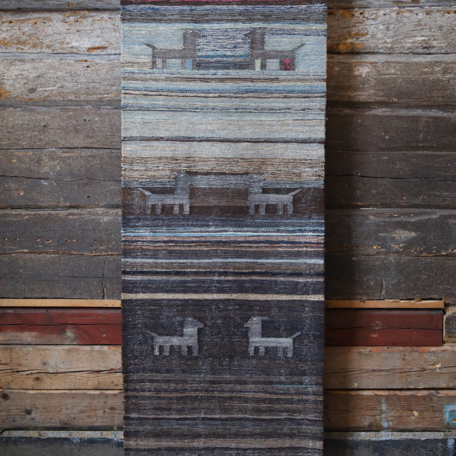 Unik handvävd kelim 72x231 cm