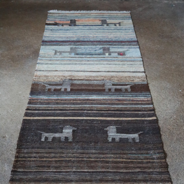 Unik handvävd kelim 72x231 cm - Bild 4