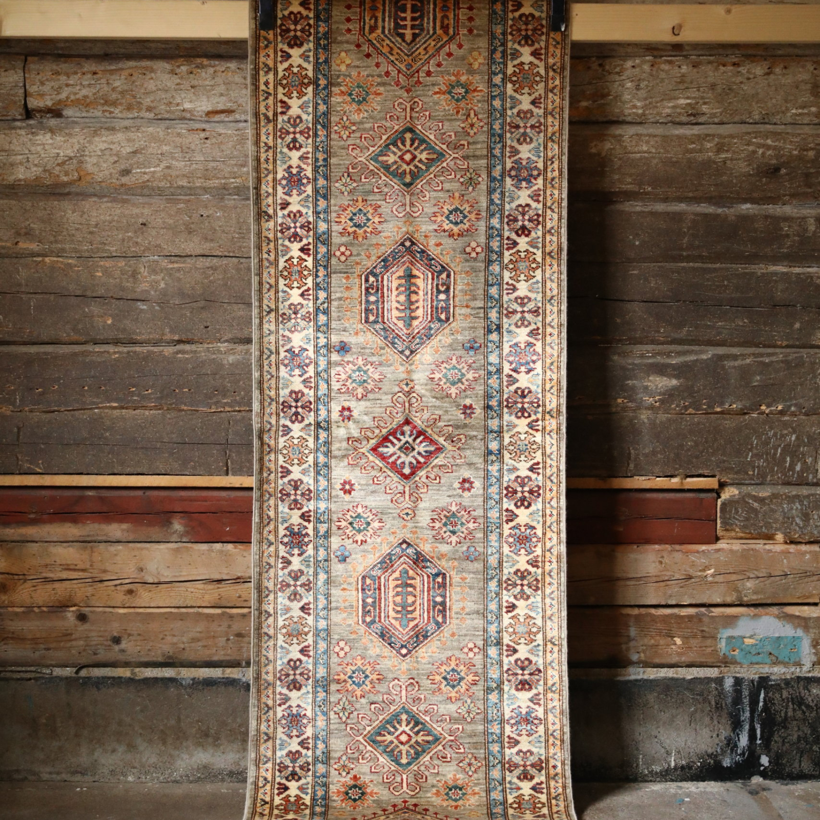 Handknuten matta Kazak 78x287 cm