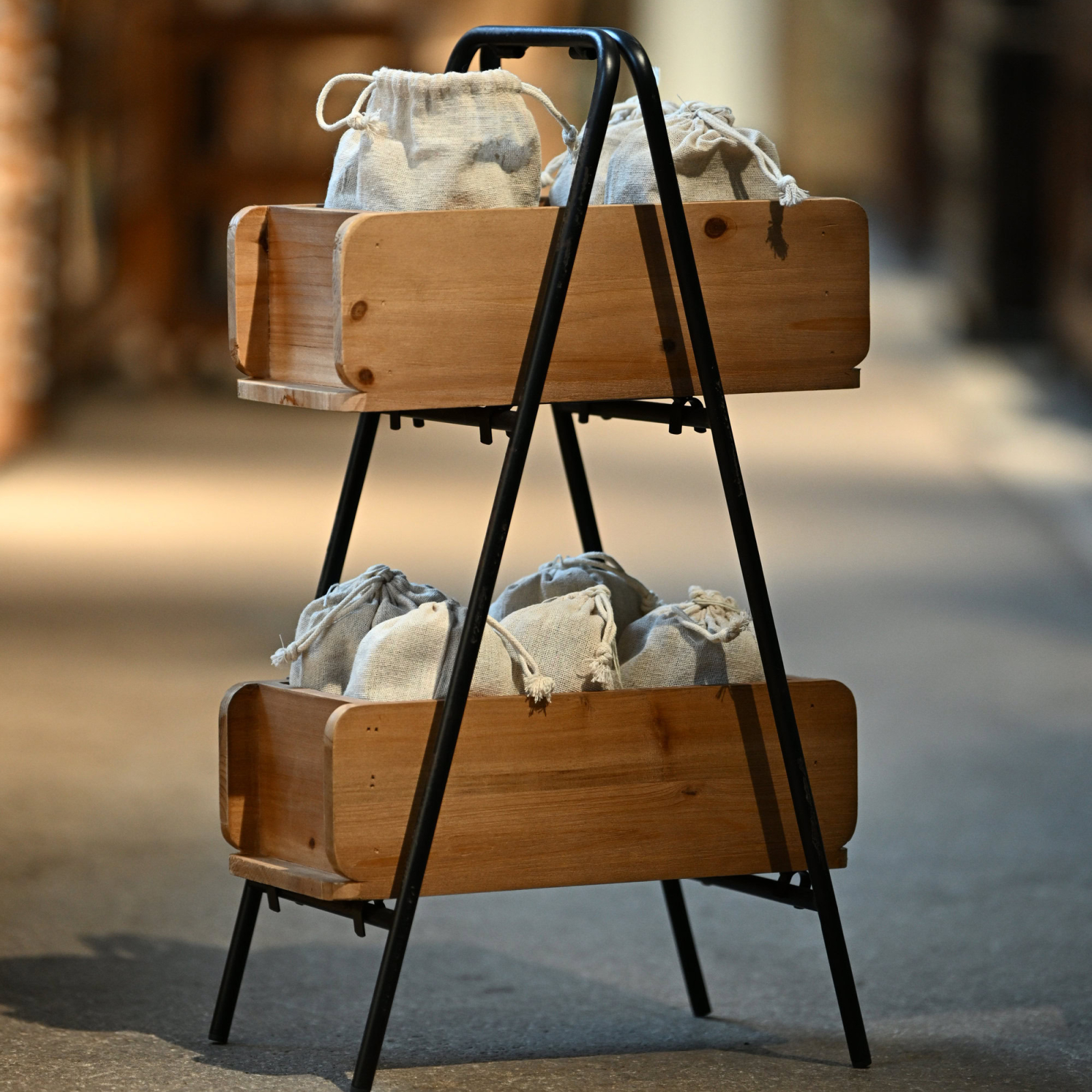 Tegellådor med ställning / stativ