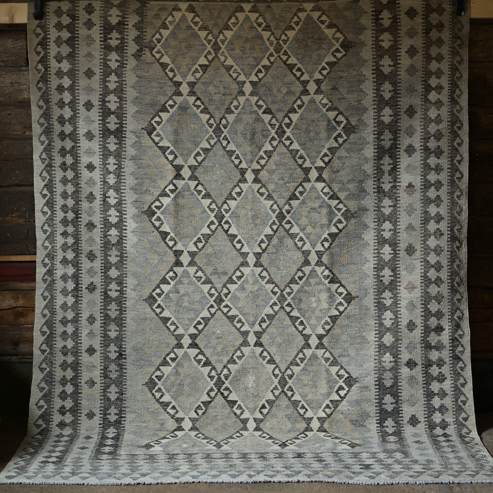 Unik handvävd kelim 203x300 cm