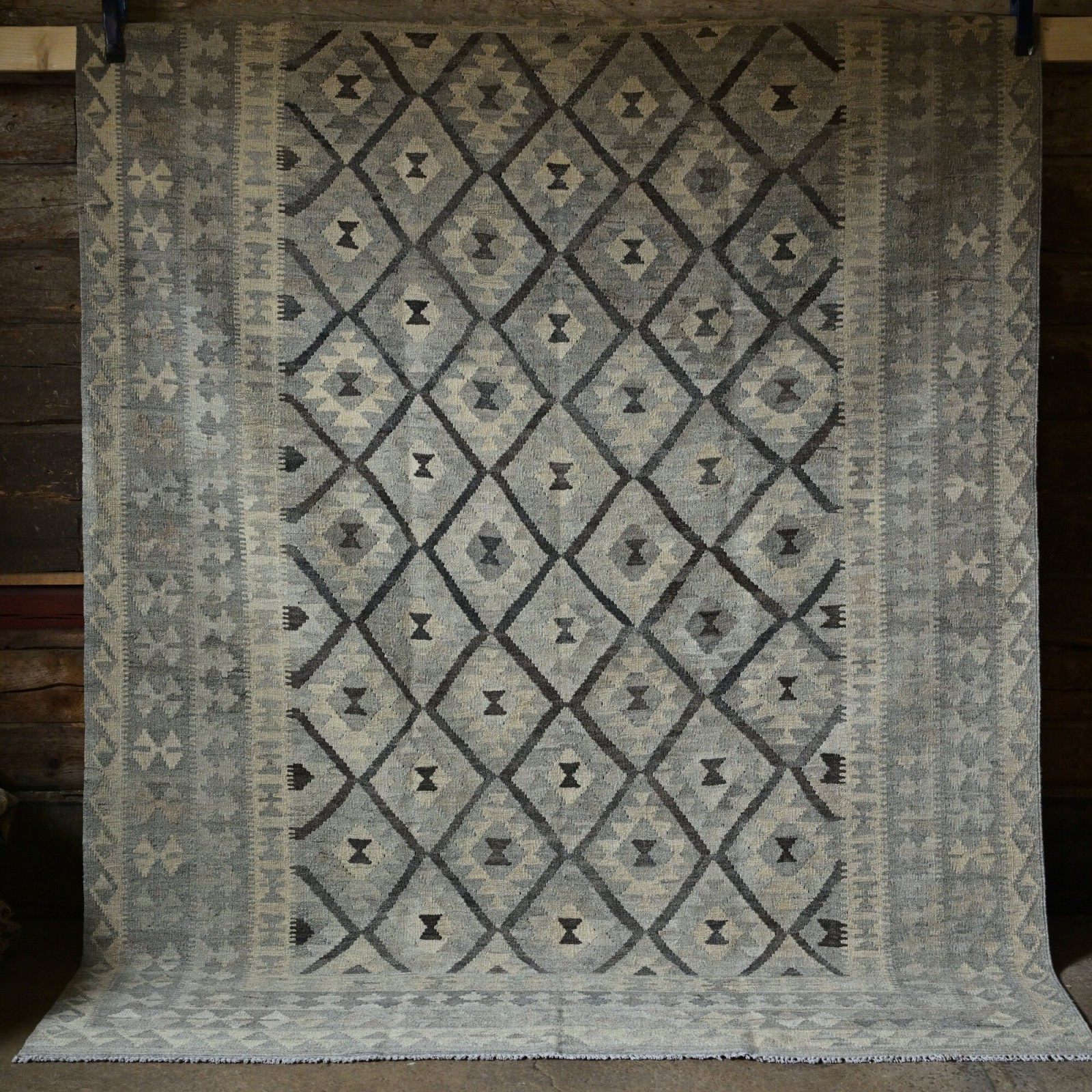 Unik handvävd kelim 205x300 cm