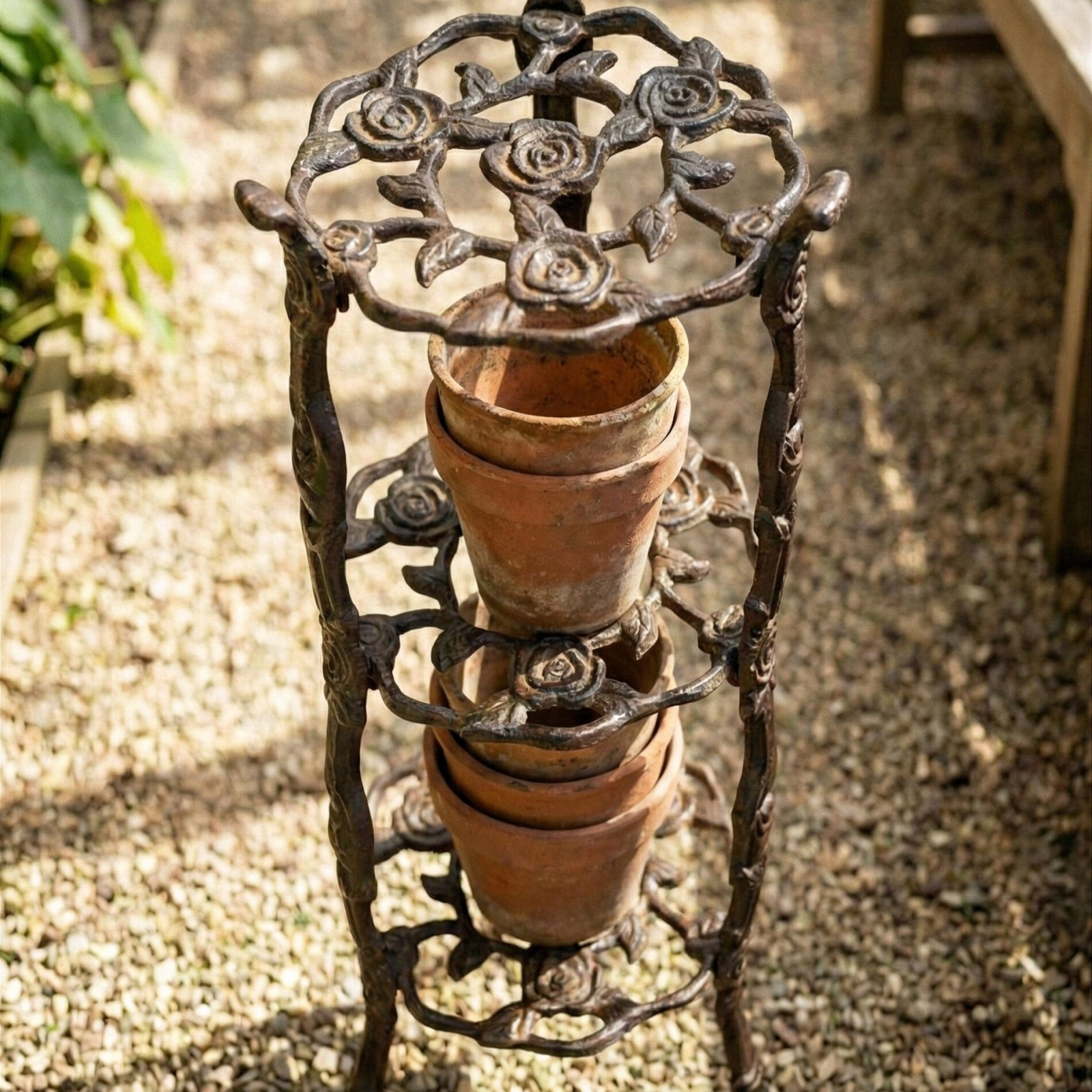 Gjutjärnsbord / piedestal / hylla Rosen