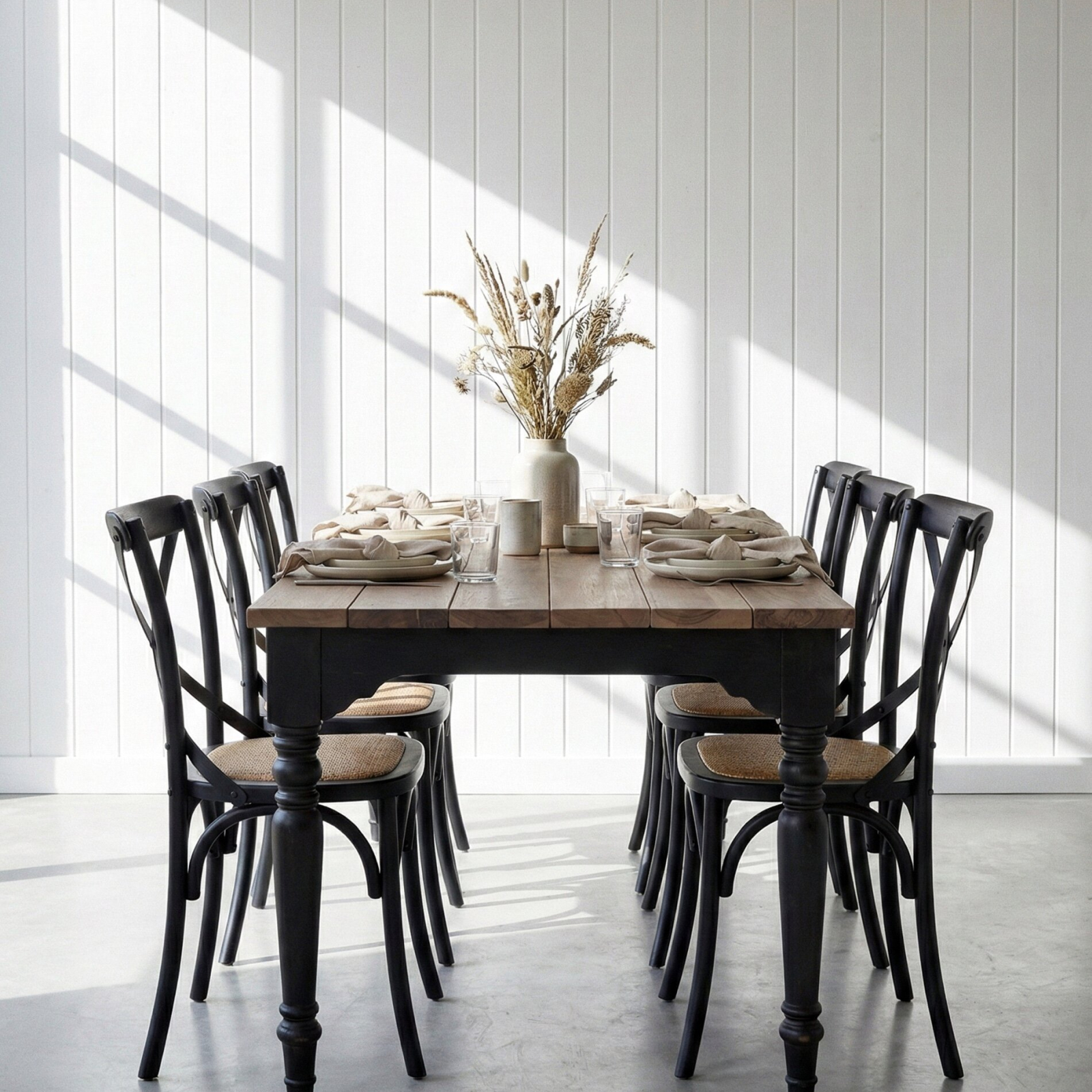 Lantbord Toscana svart