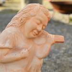 Staty ängel i terrakotta Violinisten - Bild 4