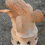 Staty ängel i terrakotta Violinisten - Bild 2