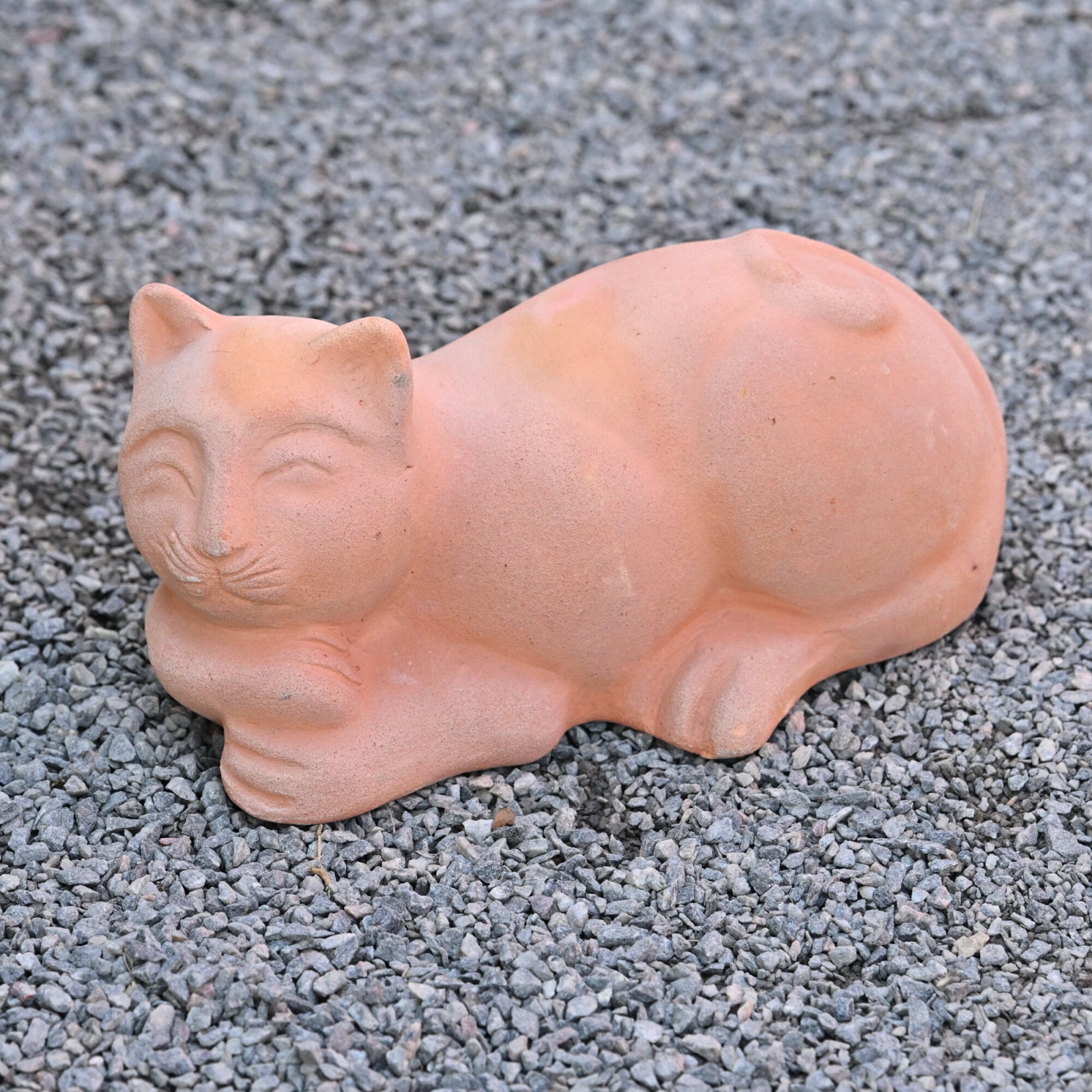 Kattdekoration i terrakotta Vila en stund