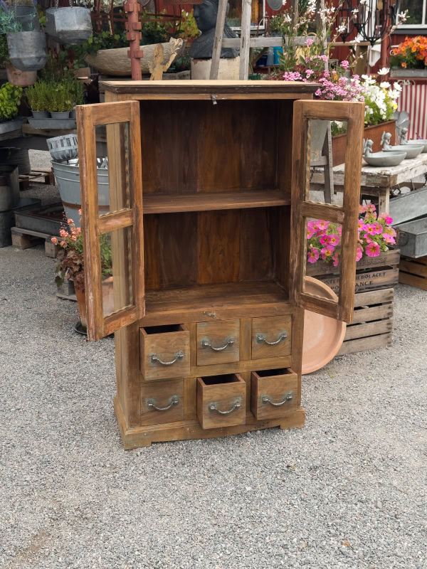 Vitrinskåp vintage 6 lådor - Bild 2