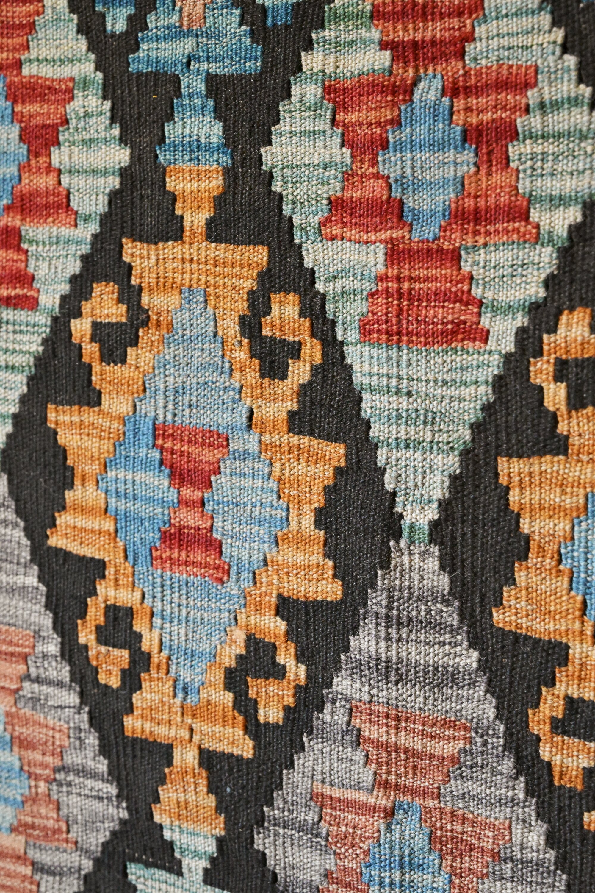 Unik handvävd kelim 201x288 cm - Bild 3