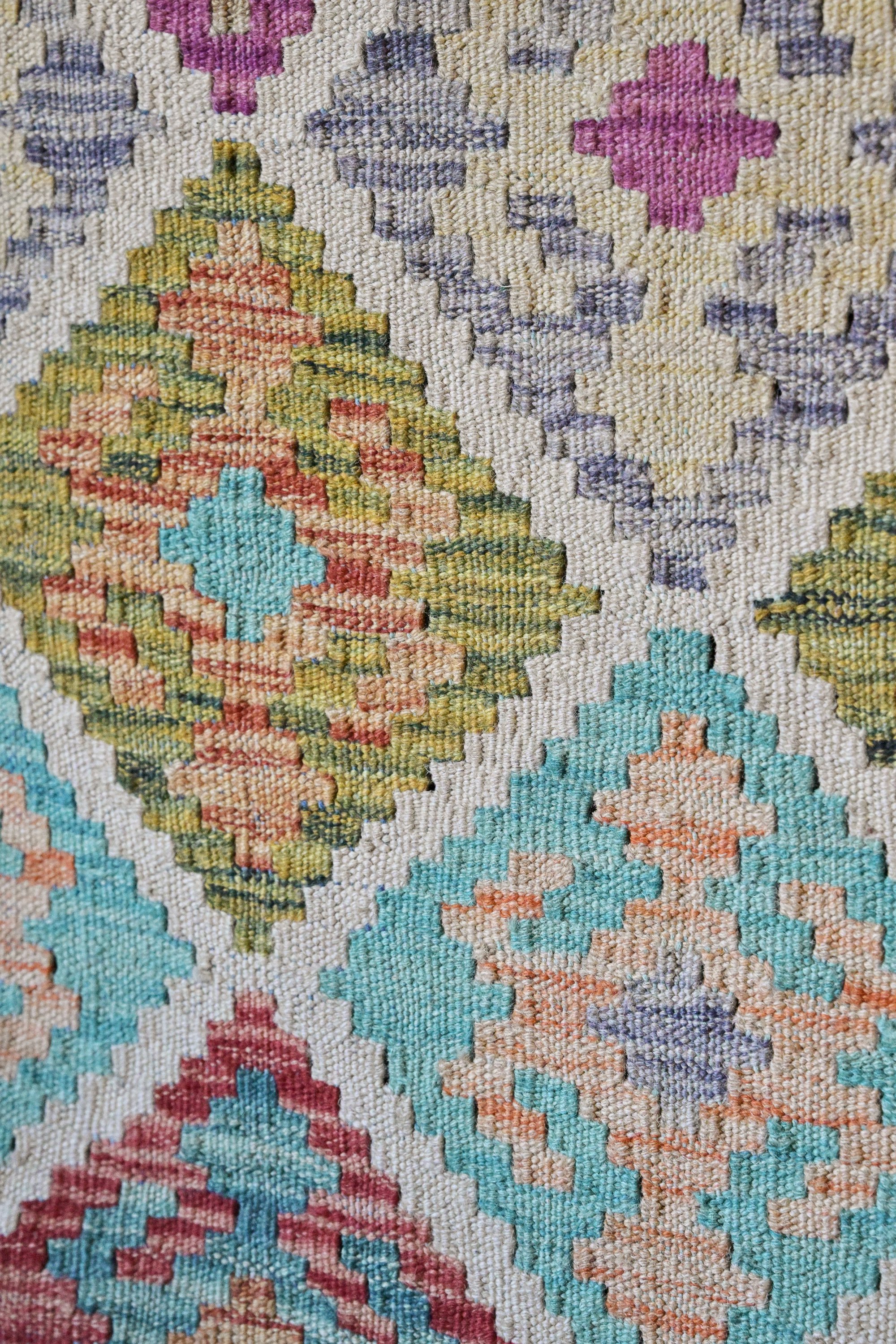 Unik handvävd kelim 224x290 cm - Bild 3