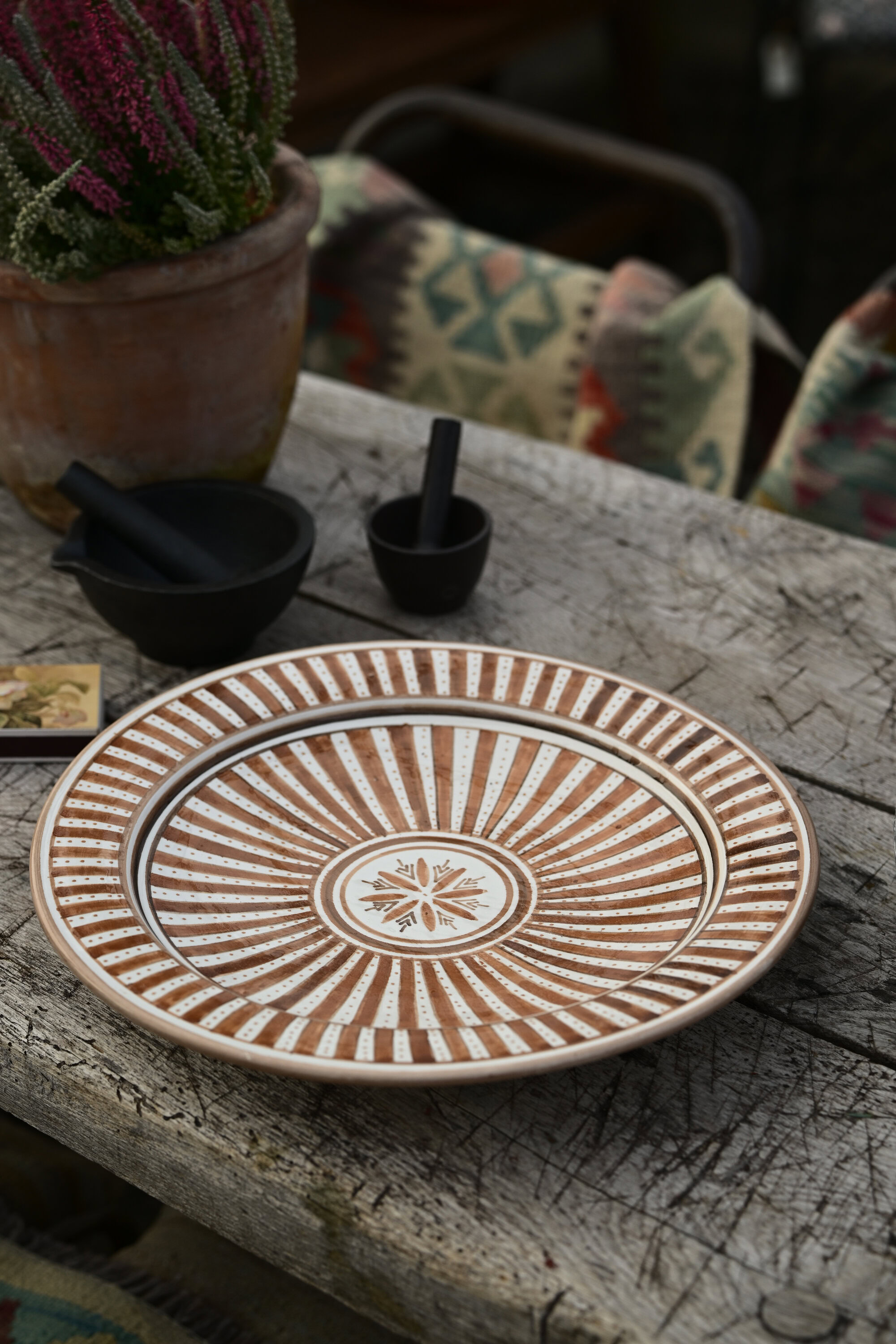 marockanskt fat Marocko keramik