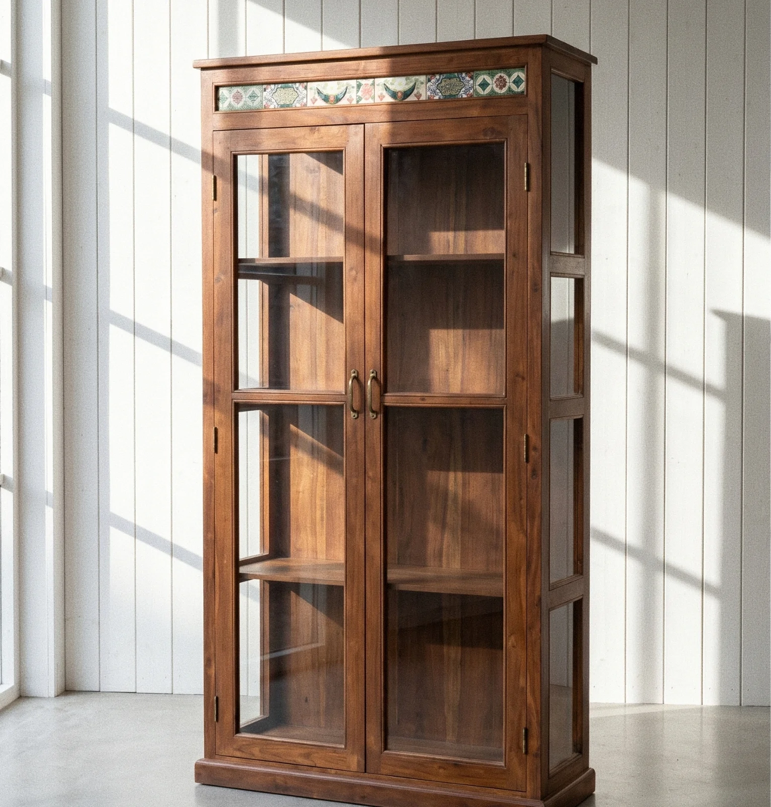 Vitrinskåp vintage H206 cm