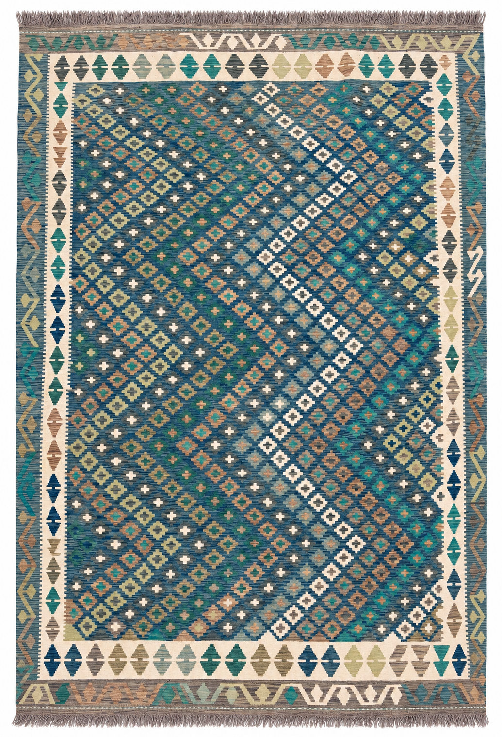Unik handvävd kelim 205x301 cm