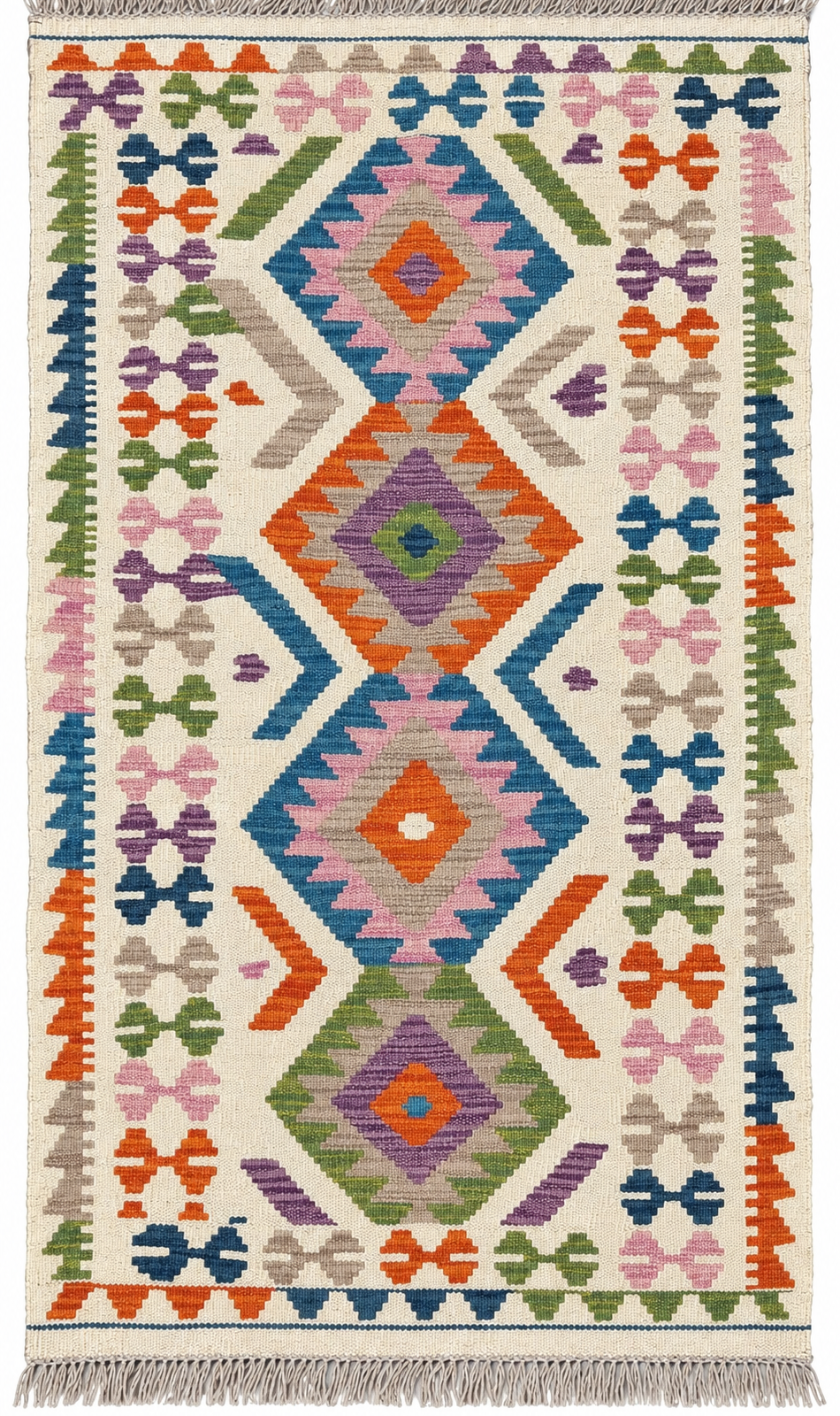 Unik handvävd kelim 77x134 cm