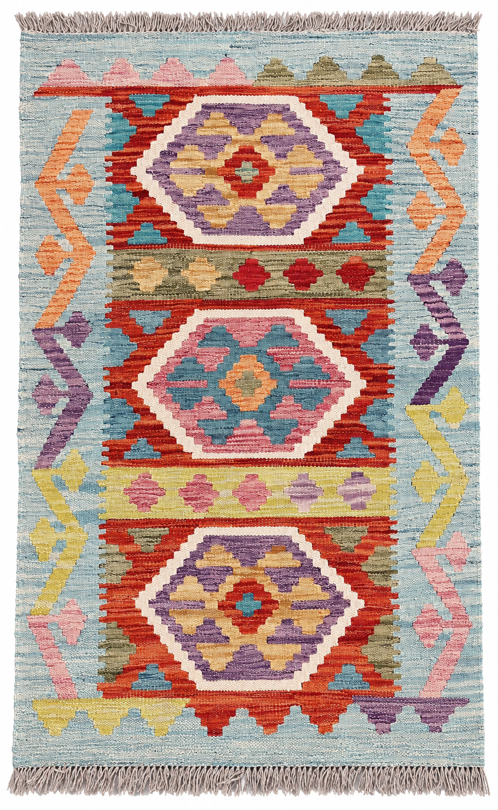 Unik handvävd kelim 77x125 cm