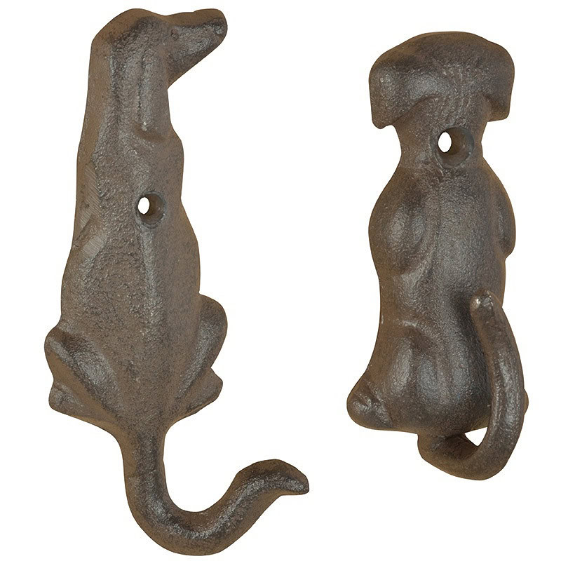 Krok i gjutjärn hund H14 cm