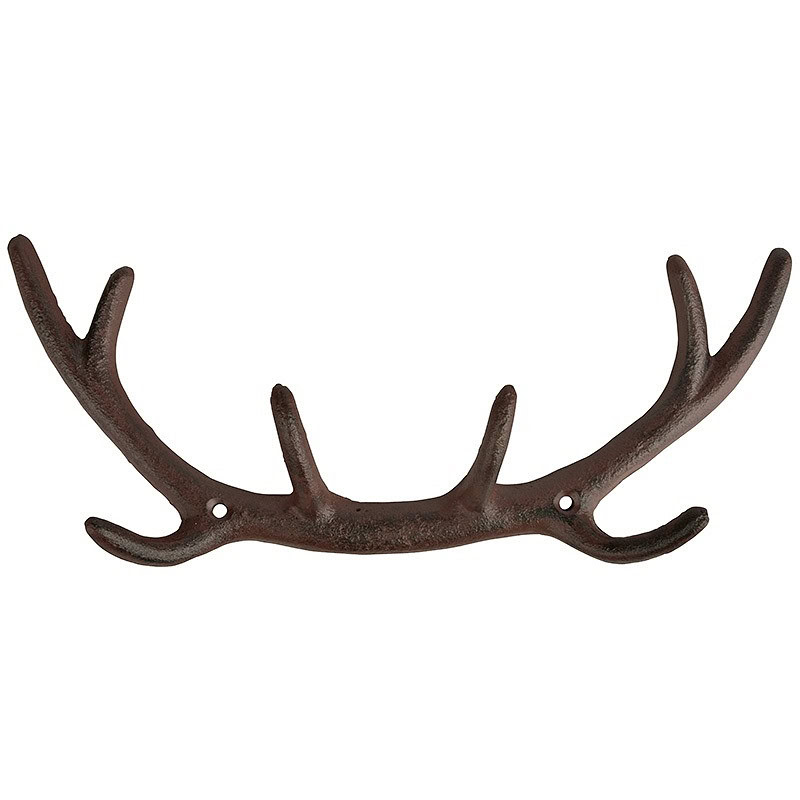 Kroklist i gjutjärn hjorthorn B29 cm