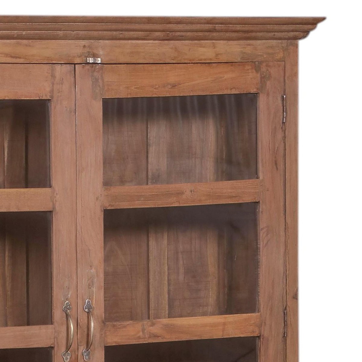 Detalj övre hörn – Vitrinskåp vintage DZ-001637