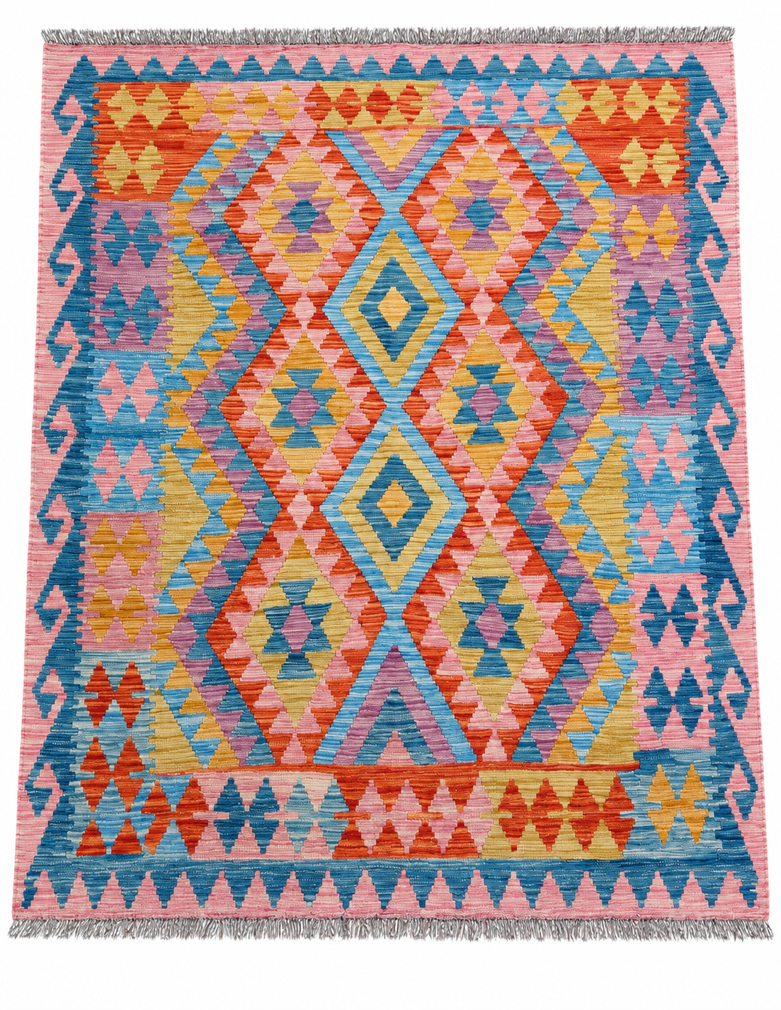 Unik handvävd kelim 150x194 cm