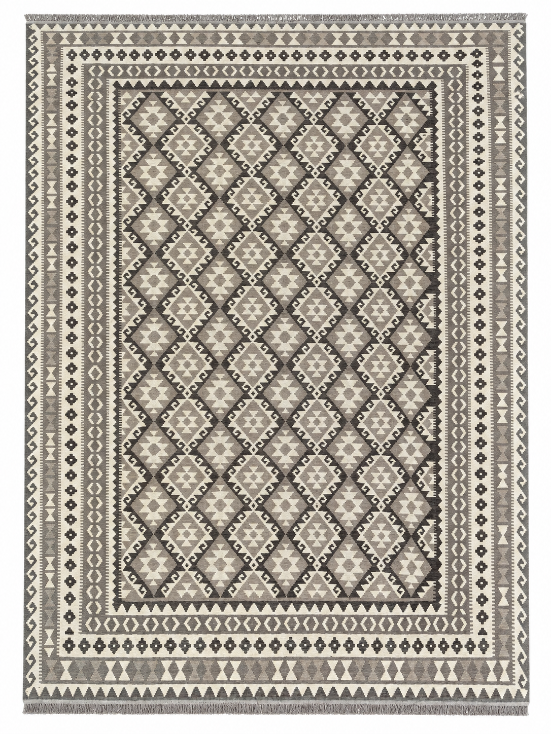 Unik handvävd kelim 259x343 cm