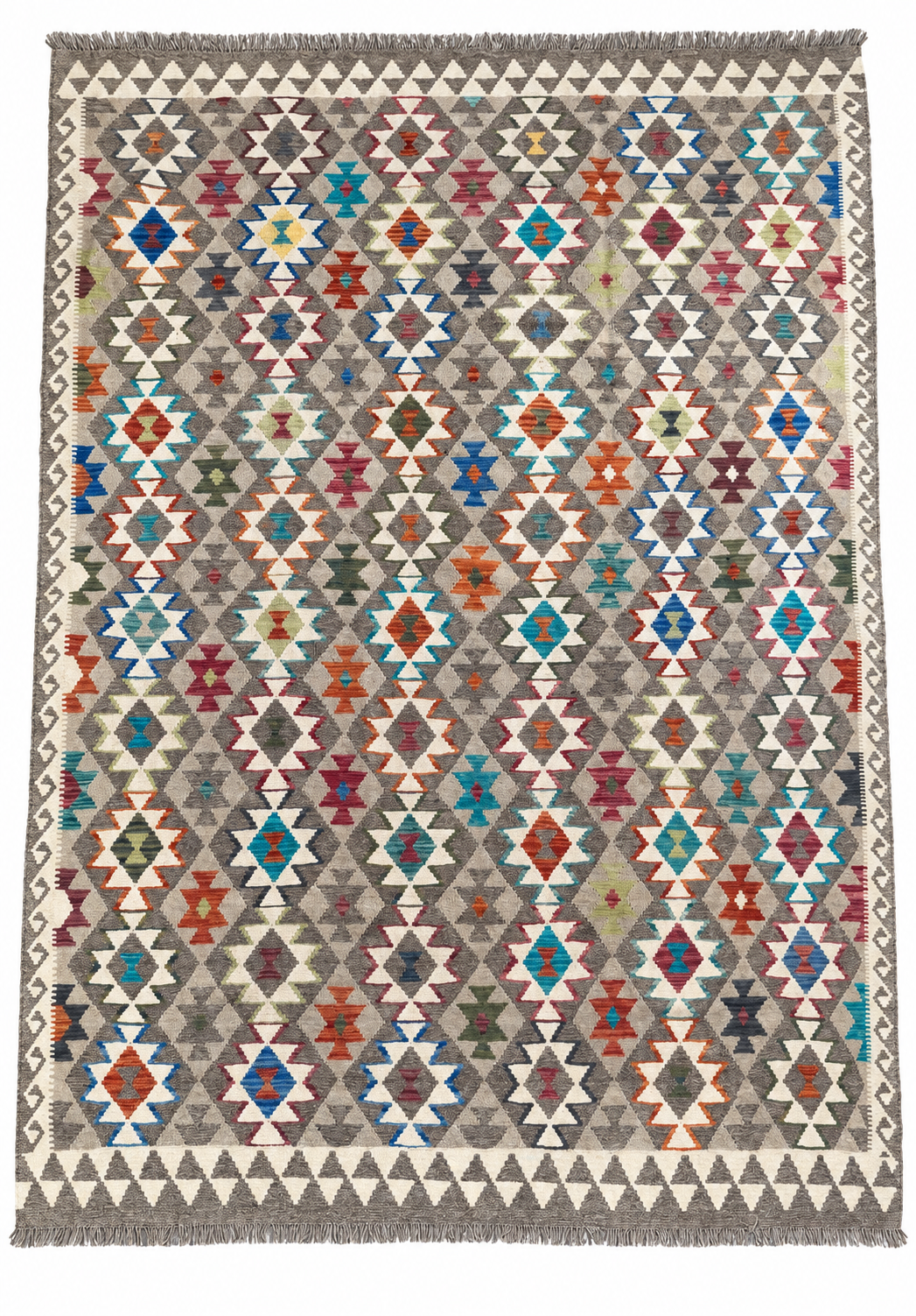 Unik handvävd kelim 207x297 cm