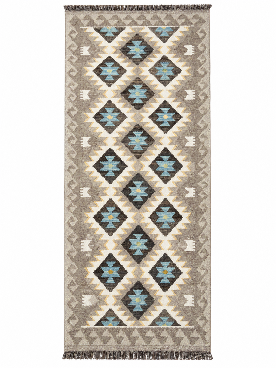 Unik handvävd kelim 85x207 cm