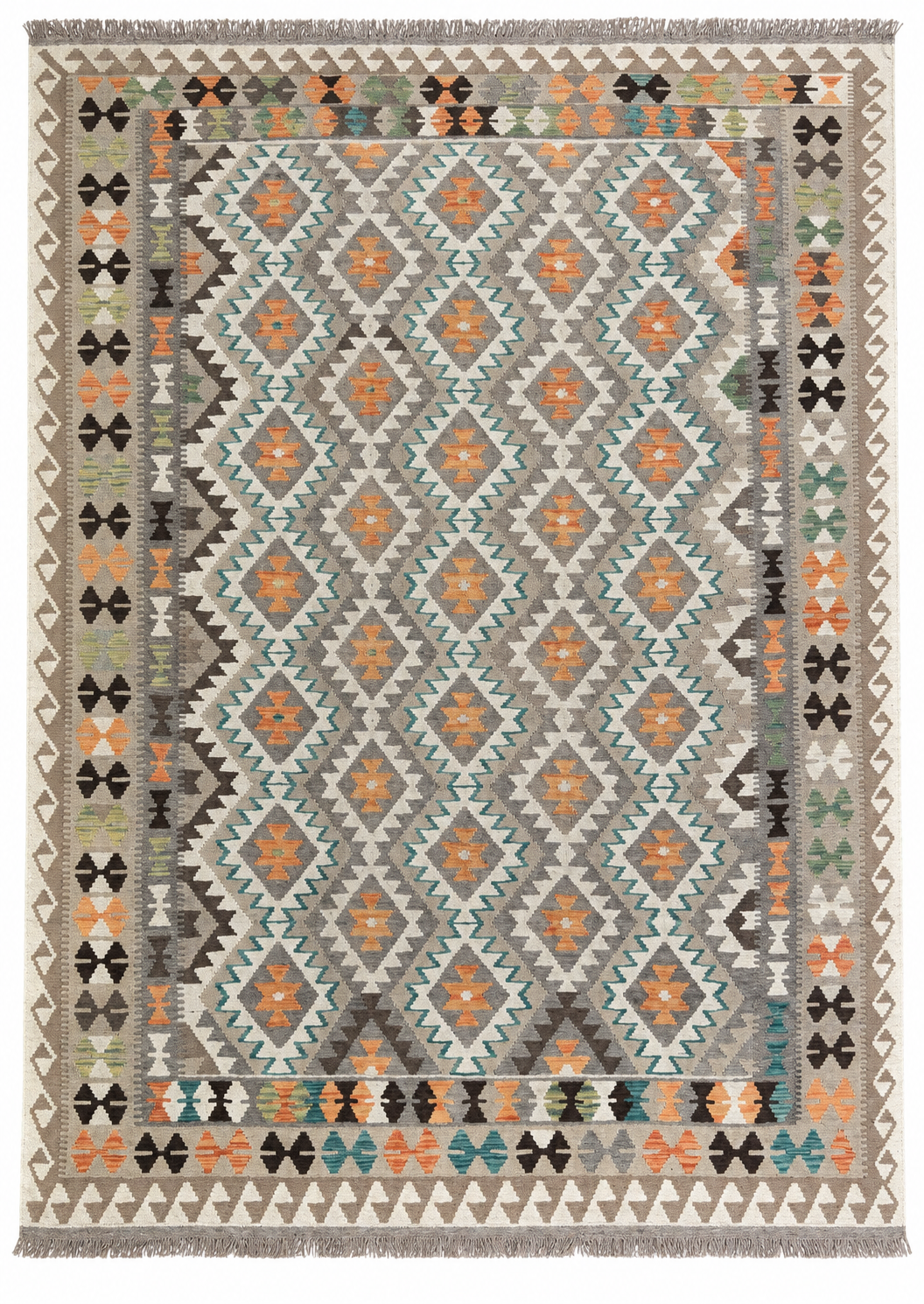 Unik handvävd kelim 210x296 cm