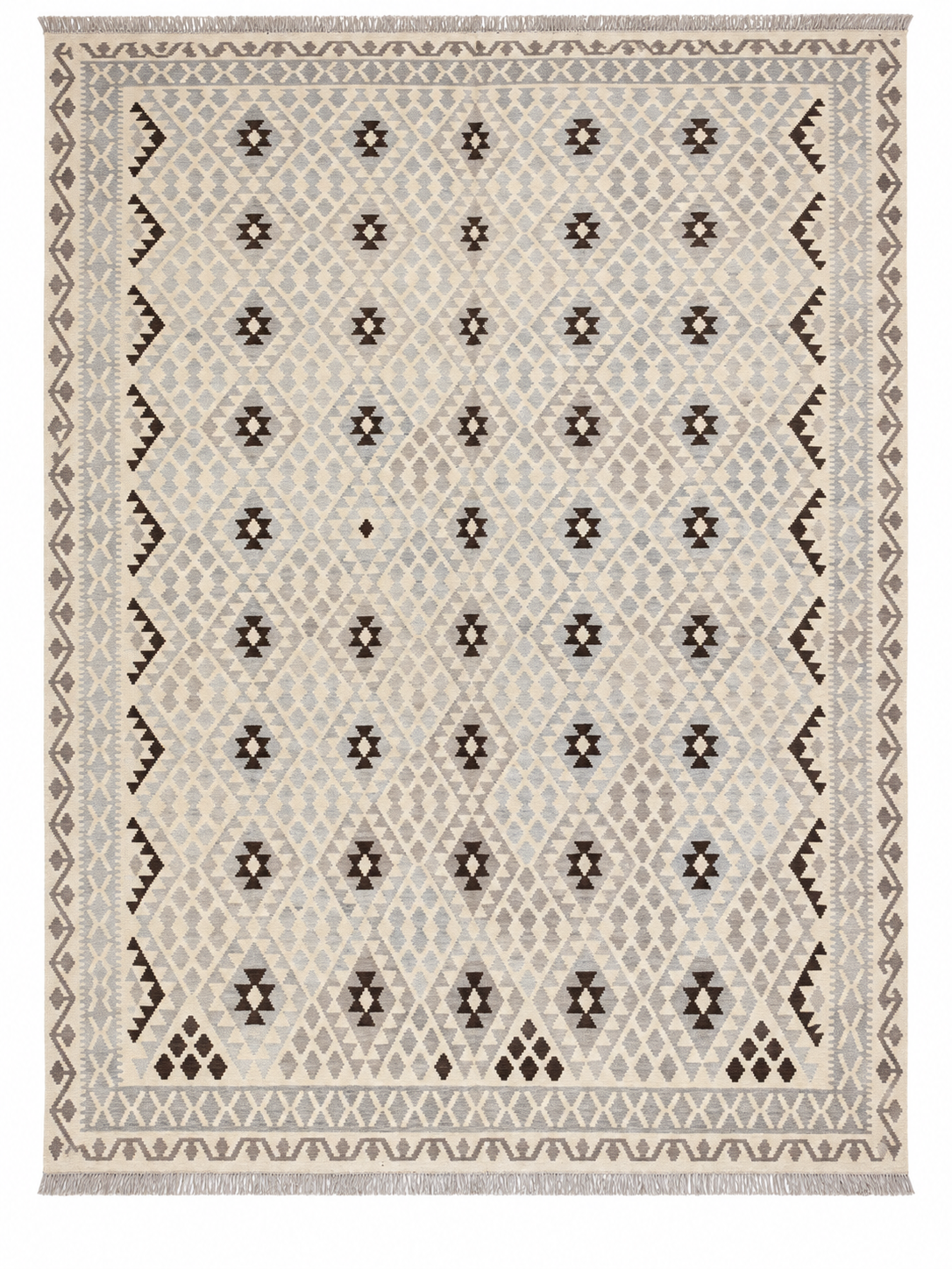 Unik handvävd kelim 257x352 cm