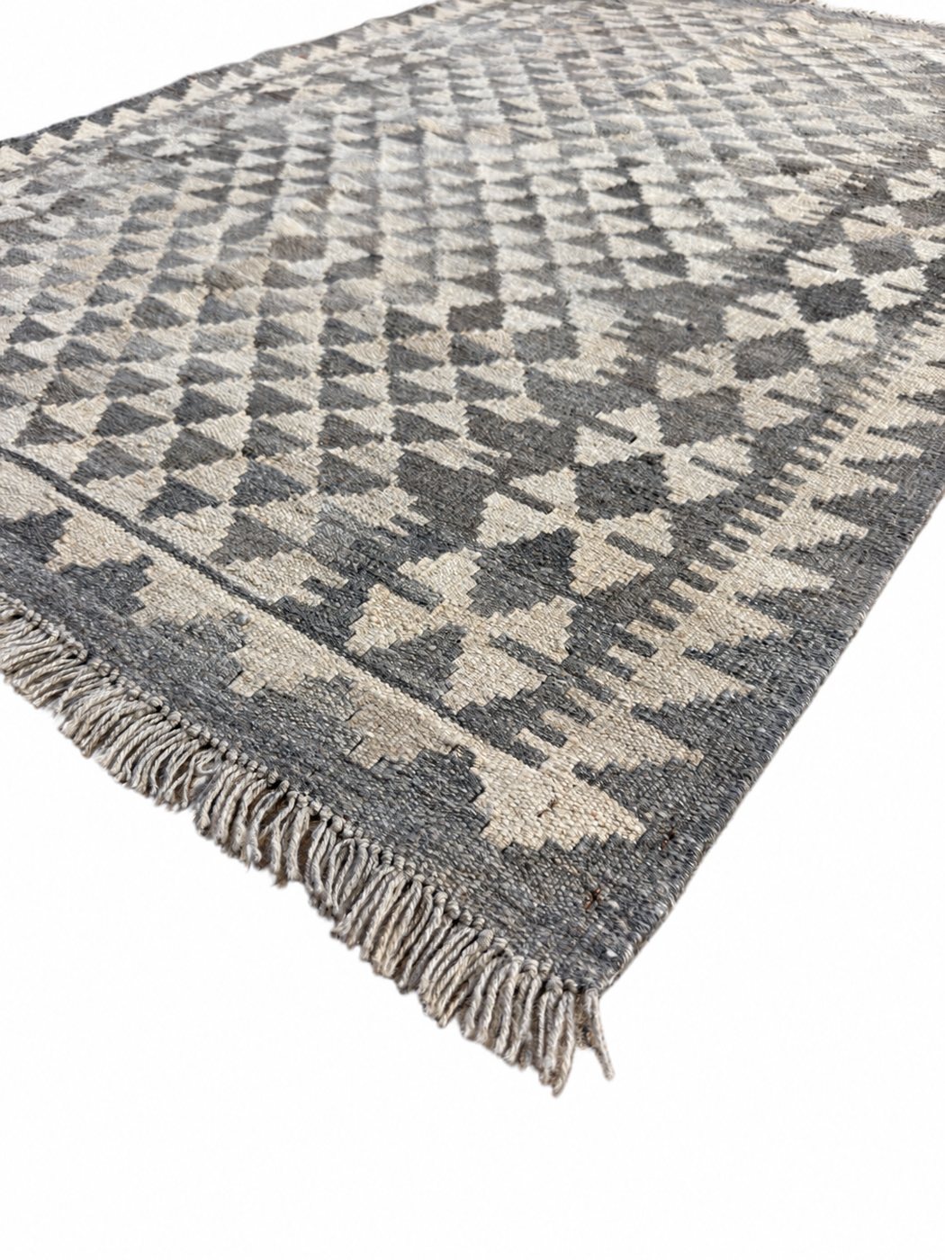 Unik handvävd kelim 102x145 cm – närbild