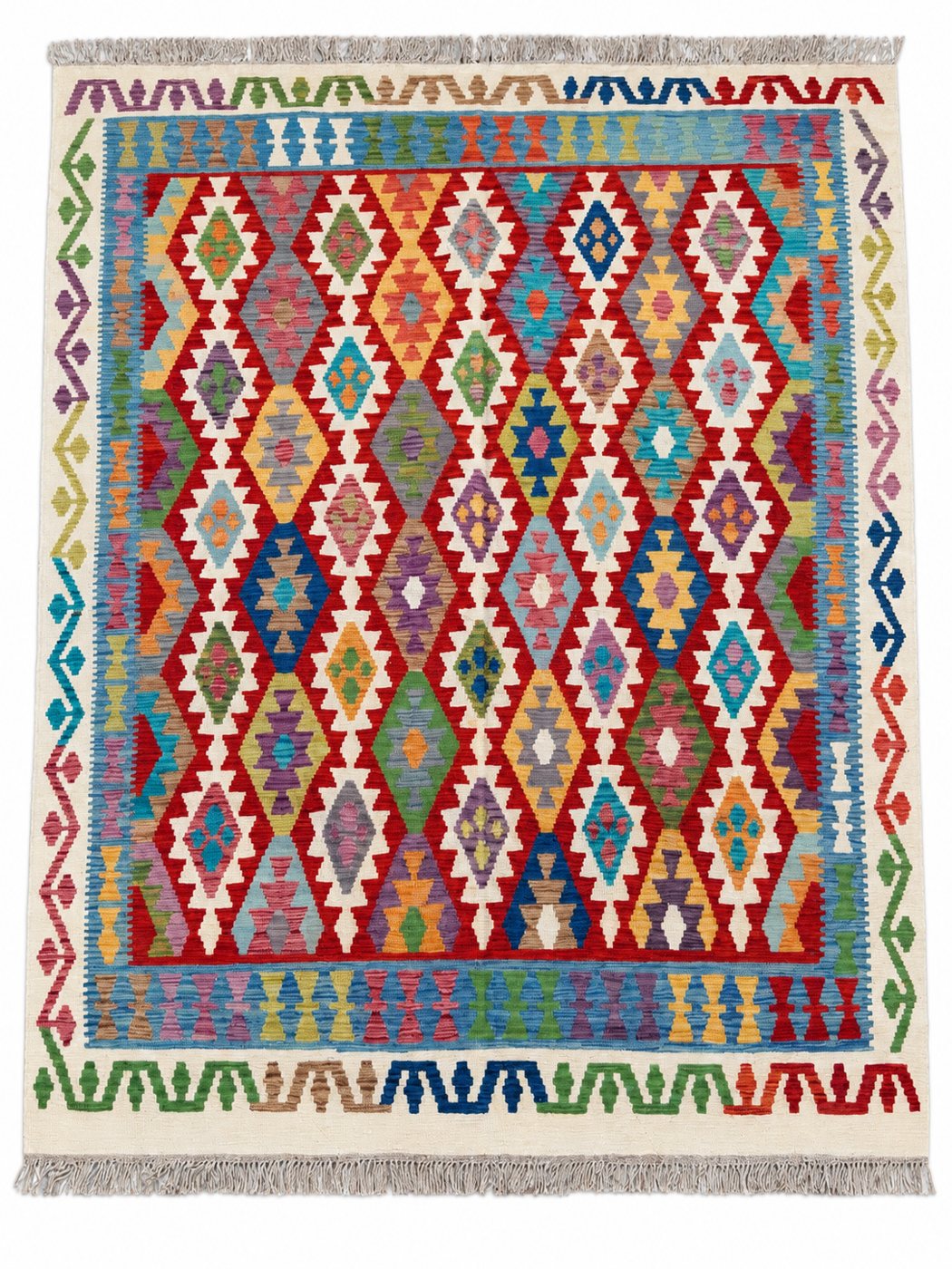 Unik handvävd kelim 178x232 cm