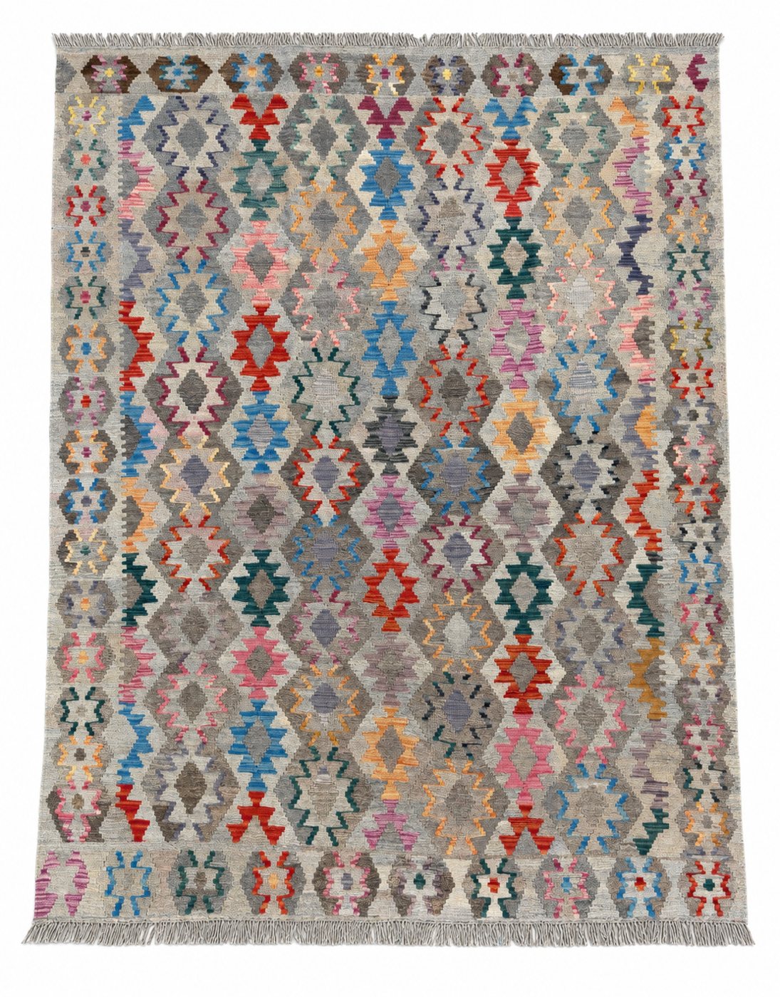 Unik handvävd kelim 193x247 cm