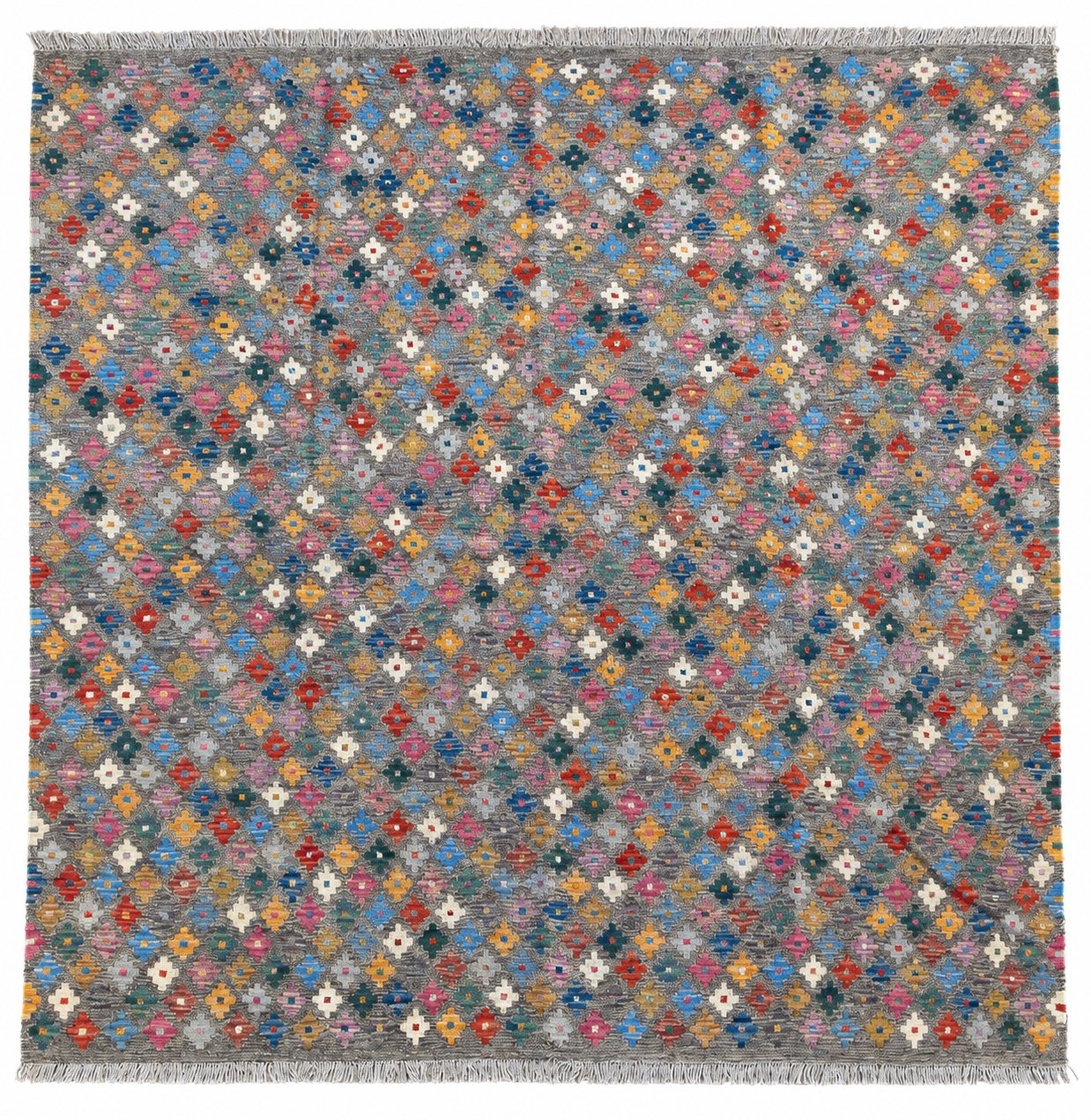 Unik handvävd kelim 202x208 cm
